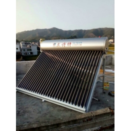 太空能热水器安装实例